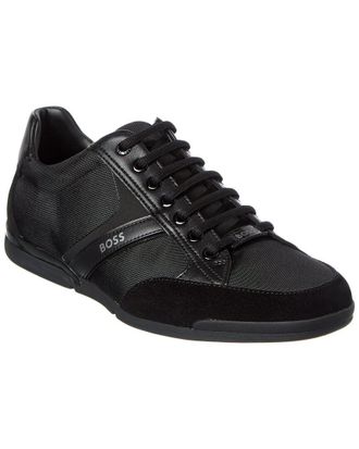HUGO BOSS Saturn Canvas & Leather Sneaker