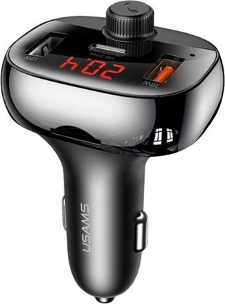 OEM Cargador De Coche - Avizar - 50w - Doble Puerto Usb-a Y Usb-c - Transmisor Fm - Negro