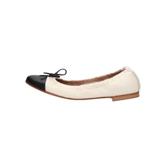 Notre-V Schoenen, Dames, Wit, 38 EU, Leer, Ballerinas