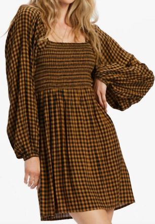 Billabong Paradise Days Dress In Cosmic Khaki