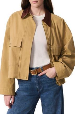 Rag & Bone Nonie Cotton Jacket with Removable Lining in Beige at Nordstrom Rack, Size X-Large