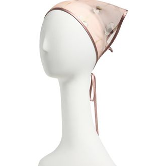 Lelet NY Audrey Embroidered Bandana in Mauve at Nordstrom