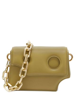Off-white Burrow asymmetrische schoudertas - Groen