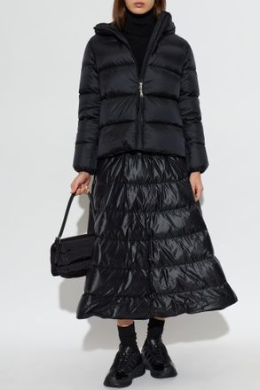 Moncler Down Skirt With Pockets, Womens, Black