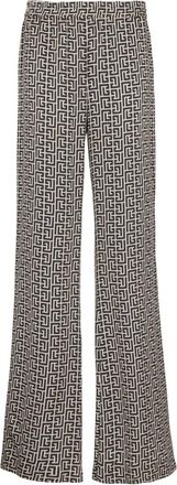 Balmain Pantaloni con monogramma - Nero