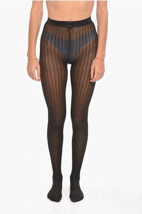 Prada Lurex Ribbed PARTY PROJECT tights size Iii