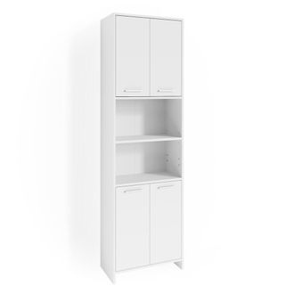 Vicco Armario De Ba&ntilde;o Maris, Blanco, 56.1 X 190 Cm