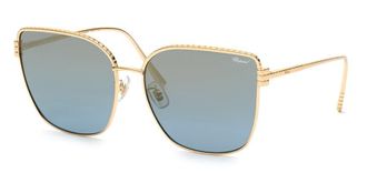 Chopard Blue Gold Mirror Butterfly Ladies Sunglasses SCHG67M 300G 63