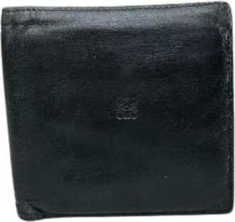 Loewe Pre-owned Classic Wallet - unisex - Vintage Accessoires - Zwart - ONE Size - Leer - Vintage