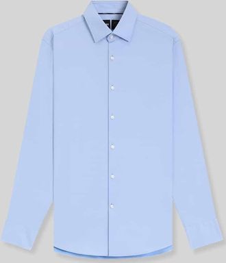 HUGO BOSS Slim Fit Businesshemd aus Stretch-Twill Modell P-HANK-KENT-C1-222 in Bleu, Gr&ouml;&szlig;e 38