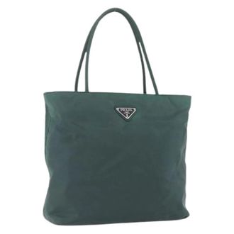 Prada Pre-owned Tote Bags, female, Green, Size: ONE SIZE Pre-owned Tote Bag