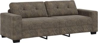 vidaXL Sofa with Cushion Dark grey Faux leather vidaXL