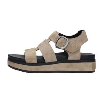 Shabbies Amsterdam Maro Bold Sandal - Dames - Schoenen - Beige - Maat: 38 EU Leer
