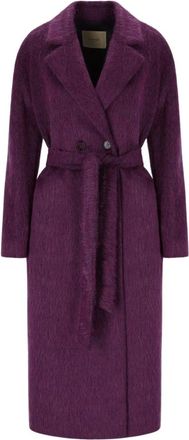 Twinset Mujer, Abrigos, Púrpura, Talla: S