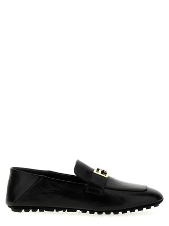 Fendi Black Baguette Loafers