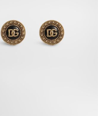 Dolce & Gabbana Like A Virgin Clip Earrings - Woman Bijoux Gold Metal Onesize