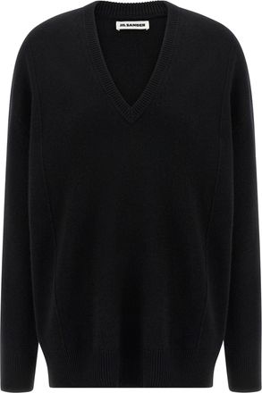 Jil Sander Cashmere Sweater Maglioni Nero-Donna