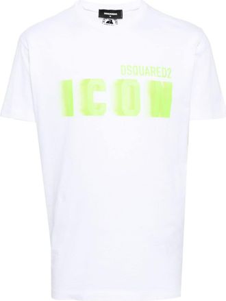 Dsquared2 Icon logo-print T-shirt - men - Cotton - L - White