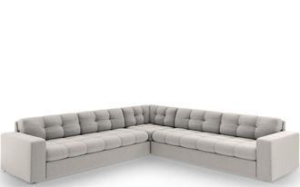 CXL by Christian Lacroix 6-Sitzer Designer Ecksofa Yohan - Strukturstoff