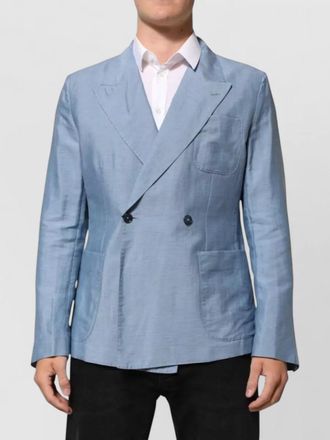 Dolce & Gabbana linen double-breasted blazer