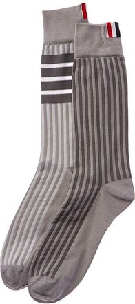 Thom Browne Fun Mix Seersucker Jacquard Socks