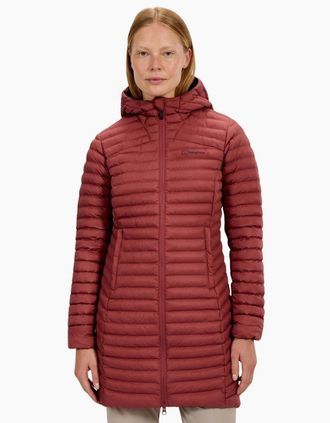 Berghaus Womens Berghaus Womens Nula Micro Long Padded Hooded Jacket - Red - Size: 12