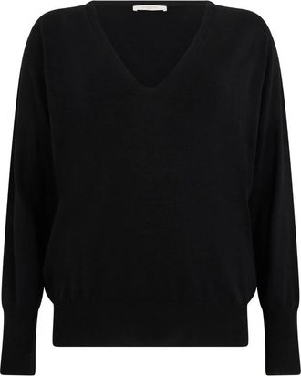 Slowear V-hals Trui - Dames - V-hals truien - Zwart - M - Polyester - Truien & Vesten