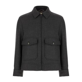 Circolo 1901 Blouson Tasconato - Heren - Winterjassen - Grijs - XL - Wol - Jassen