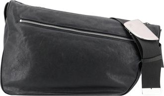 Burberry Shield Messenger Bag - Heren - Schoudertassen - Grijs - ONE Size - Leer - Tassen