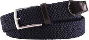 Profuomo gevlochten riem donkerblauw