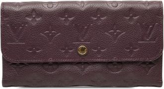 Louis Vuitton Pre-owned Wallet - Dames - Vintage Accessoires - Paars - ONE Size - Leer - Vintage