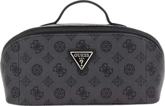 Guess Tassen, Dames, Zwart, ONE Size, Leer, Beauty Case
