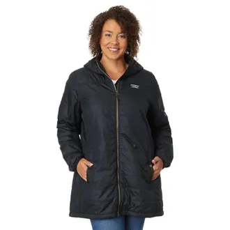 L.L.Bean L. L.Bean Mountain Classic Puffer Coat Women Plus Black Full Zip Jacket KFC542