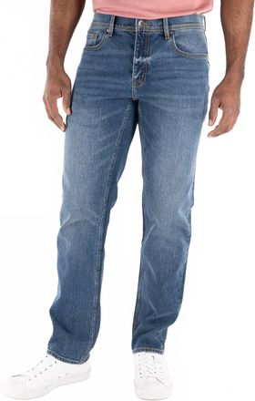 DEVIL-DOG Dungarees Slim Straight Leg Jeans In Ash