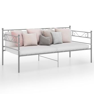 vidaXL Sof&aacute; De Metal Gris De 90x200 Cm