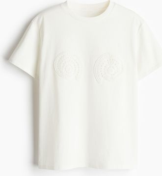 H&M T-Shirt mit Motiv - White