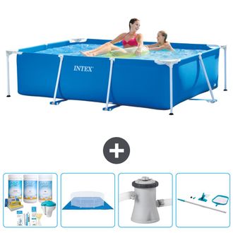 Intex Piscina Con Estructura Rectangular - 220x150x60 Cm - 7-piezas S20817