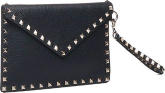 Valentino Garavani Rockstud Pouch In Grained Calfskin