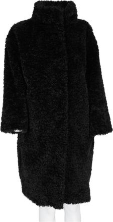 Herno Black Textured Loose Coat
