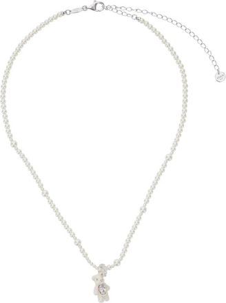 Yvmin Mini Bear Pearl Necklace - Dames - Kettingen - Wit - ONE Size - Accessoires