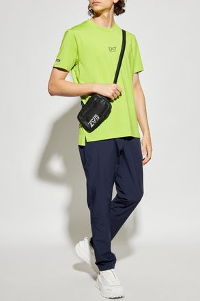 Emporio Armani T-shirt With Logo, Mens, Green