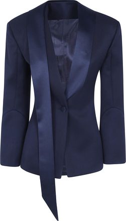 The Attico Jacket Classic Black Scarf Classic Blazer