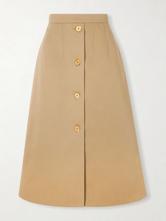 Patou Gonna Midi In Twill Di Cotone - Neutri