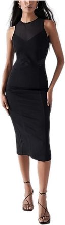 Salsa Midi Kleedjes - Dames - Casual kleedjes - Zwart - S - Katoen - Kleedjes