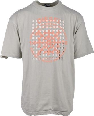 Diesel tshirt - Heren - T-shirts - Groen - XL - Katoen - Tops