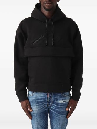 Dsquared2 embroidered-logo hoodie - Black