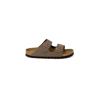 Birkenstock Arizona Twee Riem Sandalen Su&egrave;de Leer Smalle Pasvorm - Dames - Sandalen - Bruin - 37 EU - Leer - Schoenen