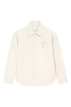 Ami KNITTED ADC OVERSHIRT Size: XS, colour: WHITE