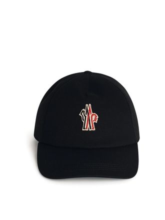 Moncler Black Cotton Cap
