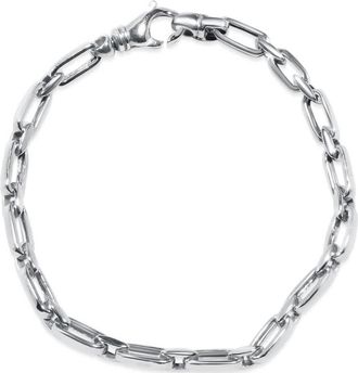 Pompeii3 Mens Round & Square Link 14k Gold (16gram) or Platinum (26gram) 5mm Bracelet 8.5